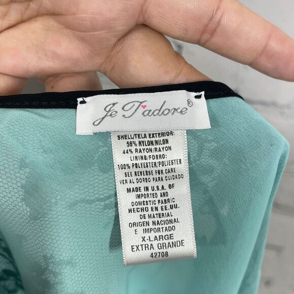 VTG Top Women XL Mesh Green Black Sheer w/ Skulks Whimsygoth Punk Vampire Goth - Picture 4 of 10